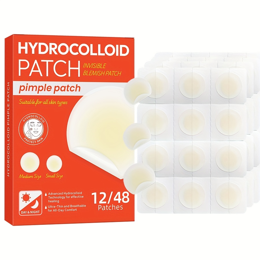 48 PCS Hydrocolloid Acne Patch - Hydrocolloid Pimple Patch ulasan dan harga