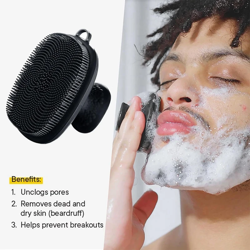 Silicone Face Scrubber for Men - Silicone Face Scrubber Electric ulasan dan harga