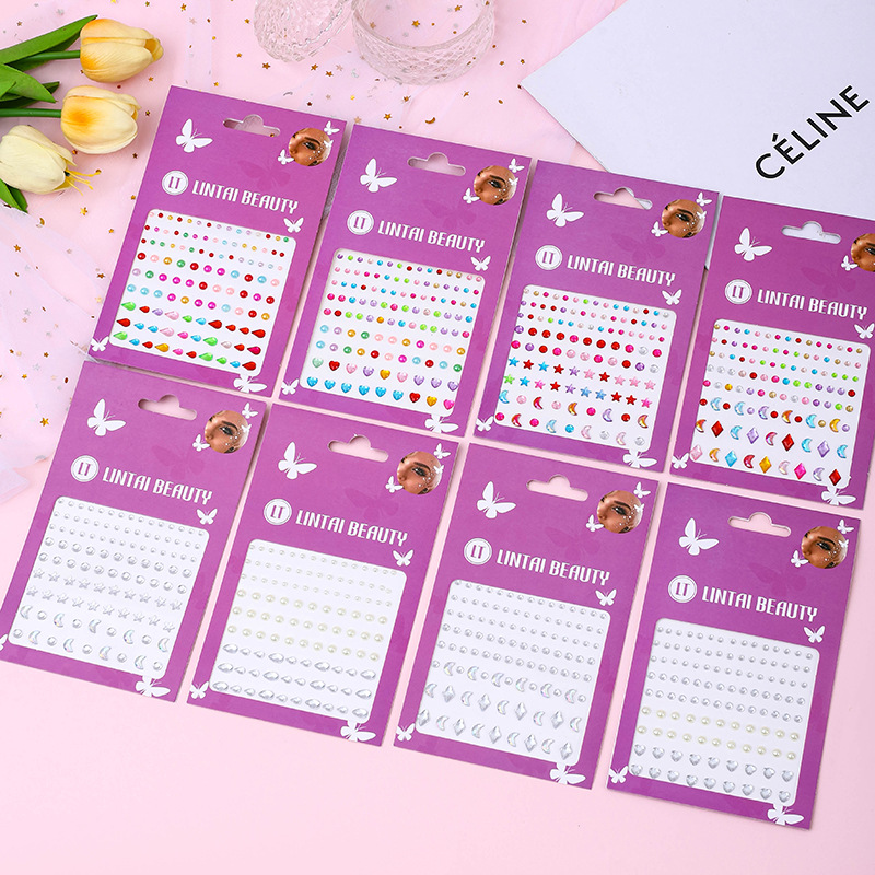 Hot Selling Face Gems Stickers - Nail Art ulasan dan harga