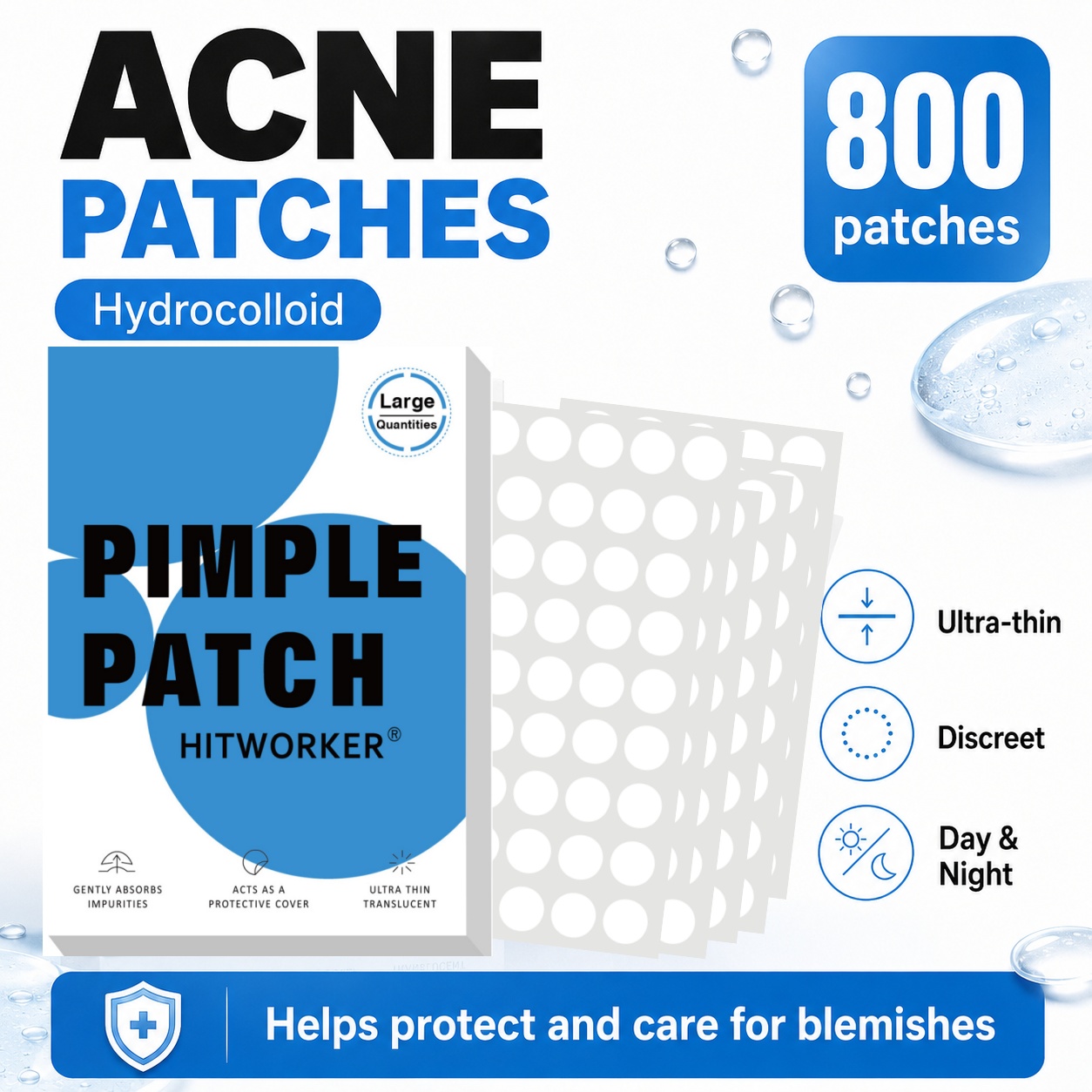 800Pcs Hydrocolloid Acne Pimpl - Skincare ulasan dan harga