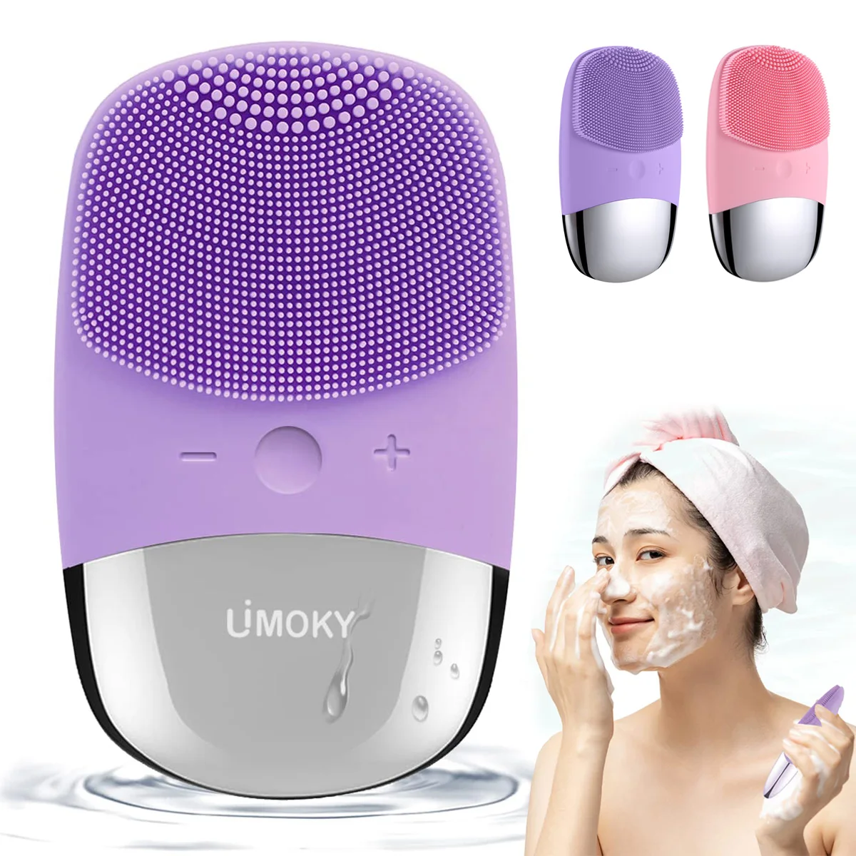 Facial Electric Silicone Clean - Silicone Face Scrubber Electric ulasan dan harga