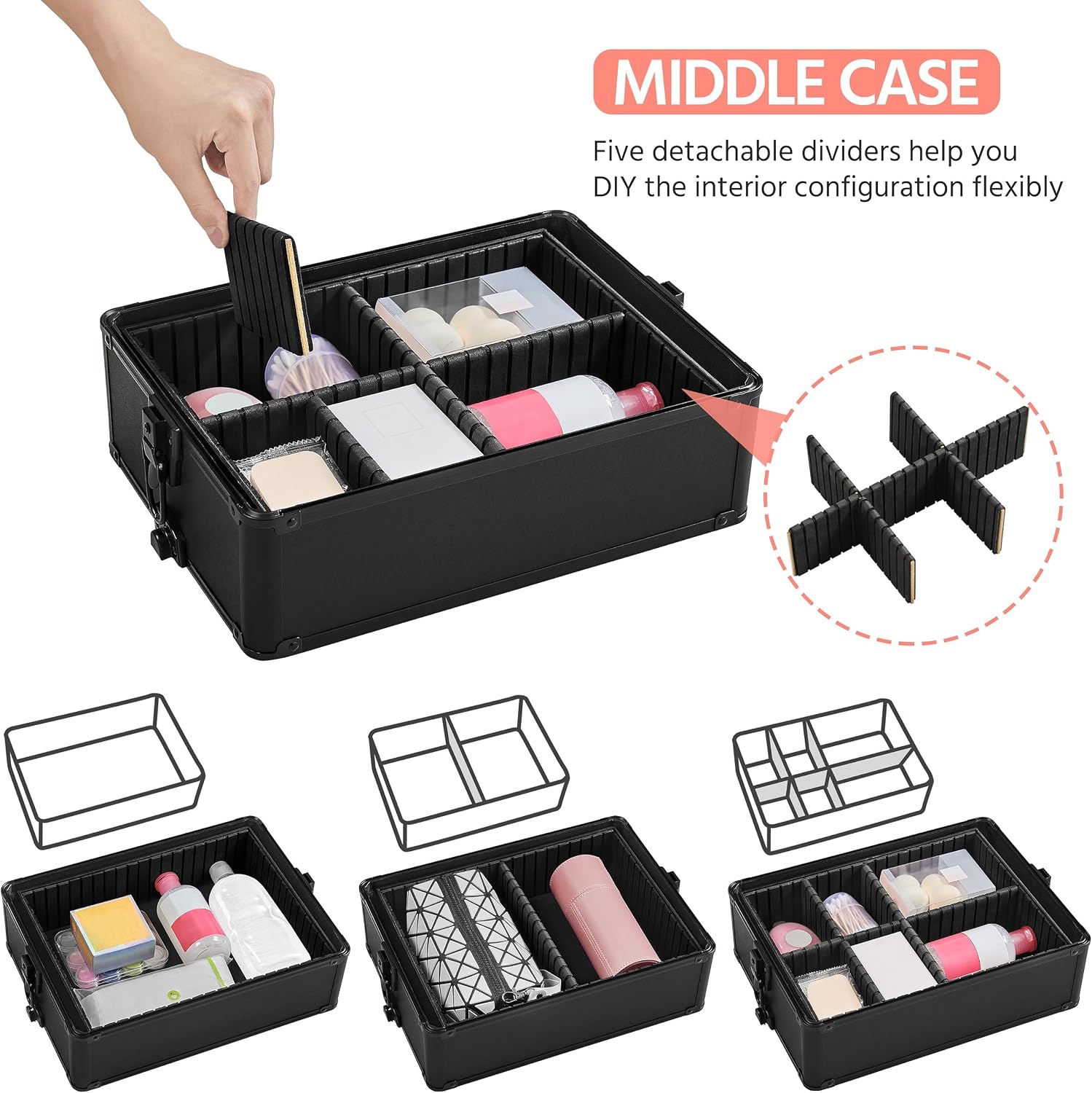 Rolling Makeup Train Case, Cos - Makeup ulasan dan harga