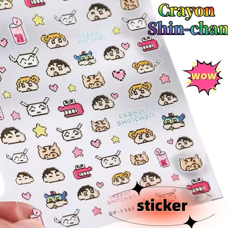 Crayon Shin-chan Creative Pape - Nail Art ulasan dan harga