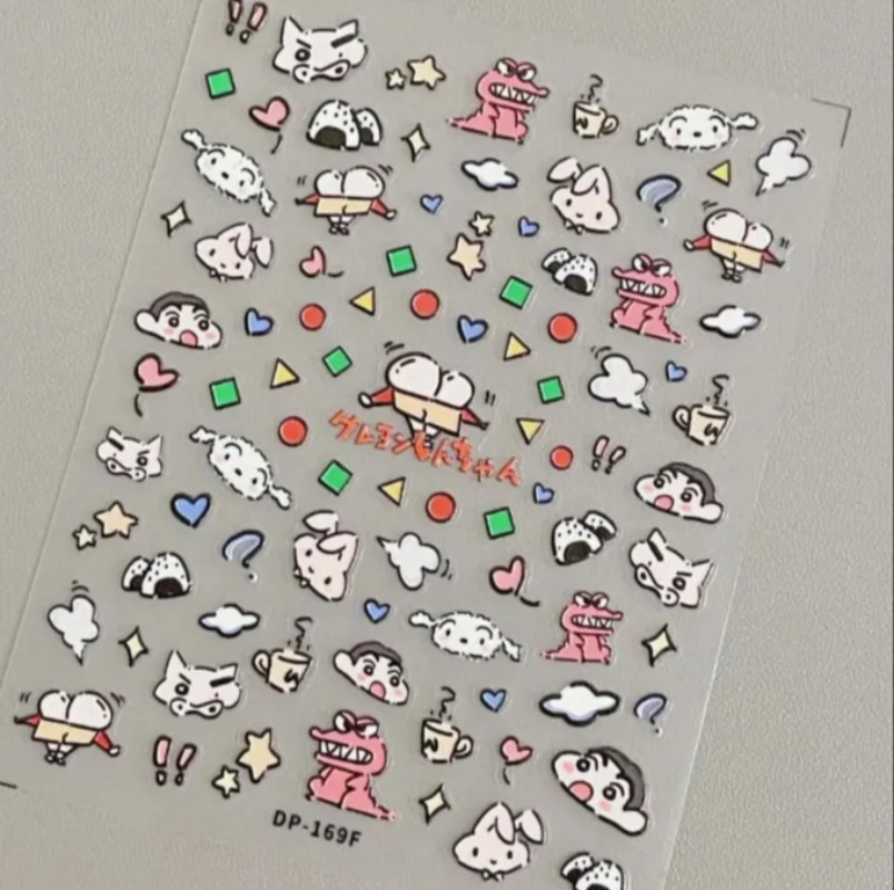 Crayon Shin-chan Creative Pape - Nail Art ulasan dan harga