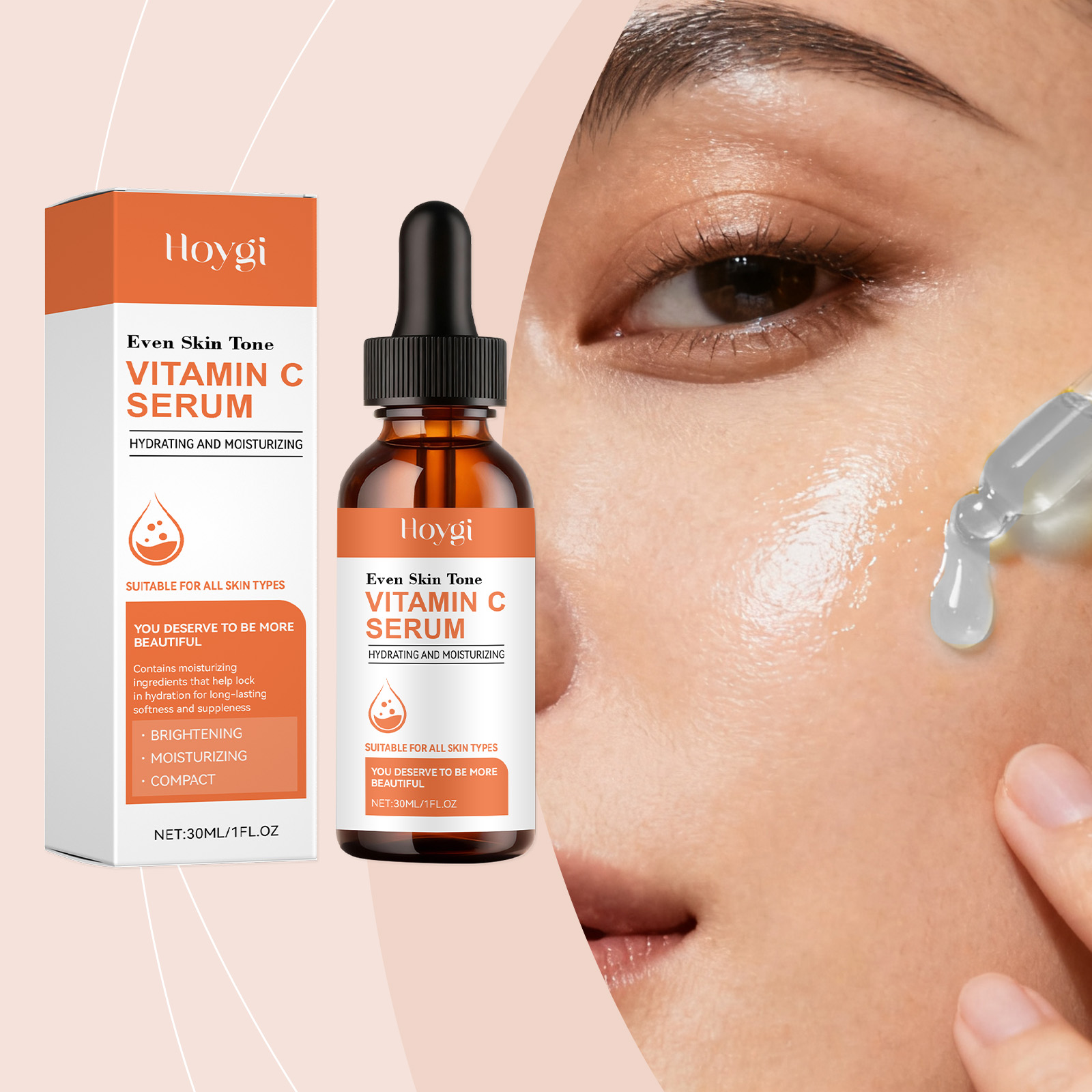 Vitamin C Serum for Face Hyalu - Hyaluronic Acid Facial Serum ulasan dan harga