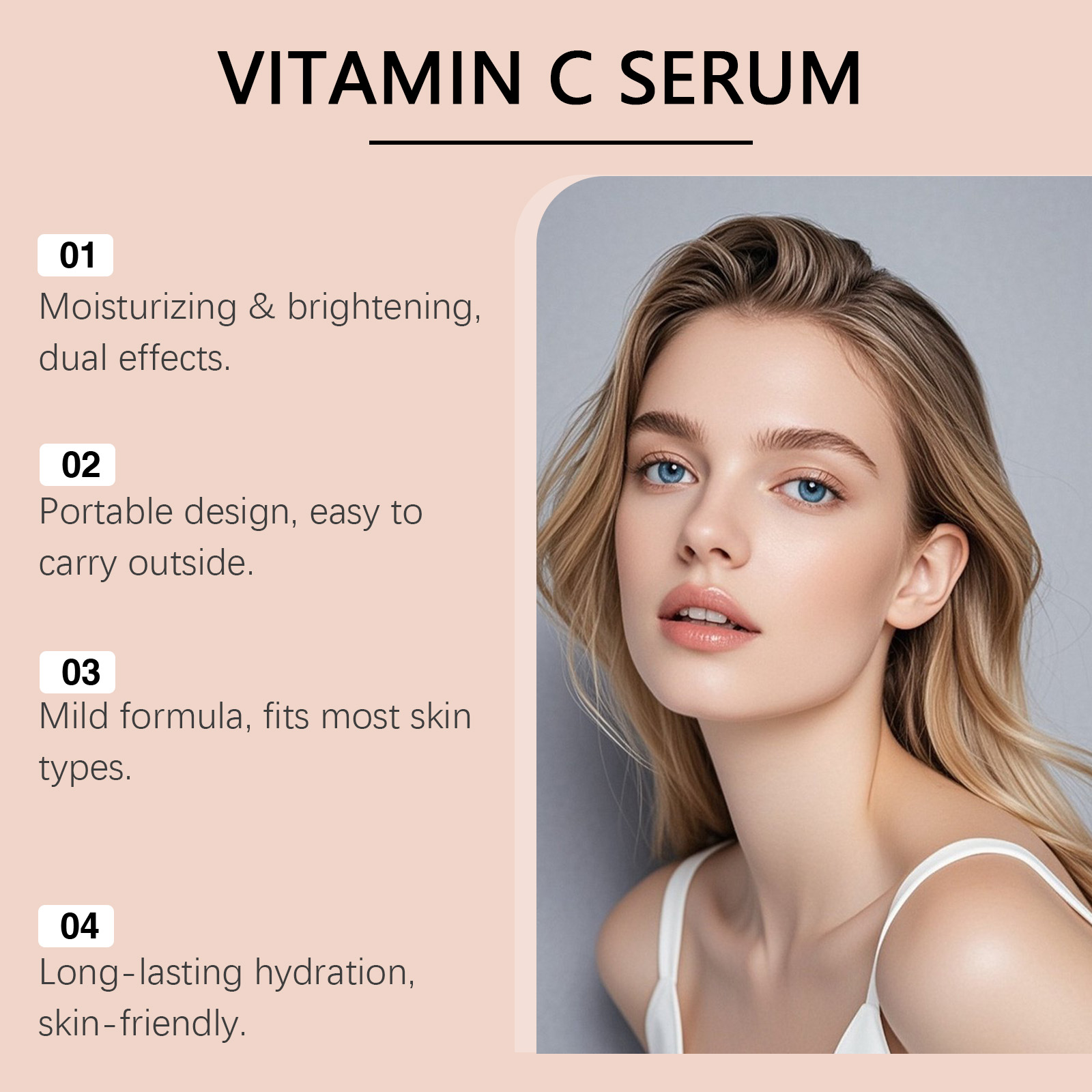 Vitamin C Serum for Face Hyalu - Hyaluronic Acid Facial Serum ulasan dan harga