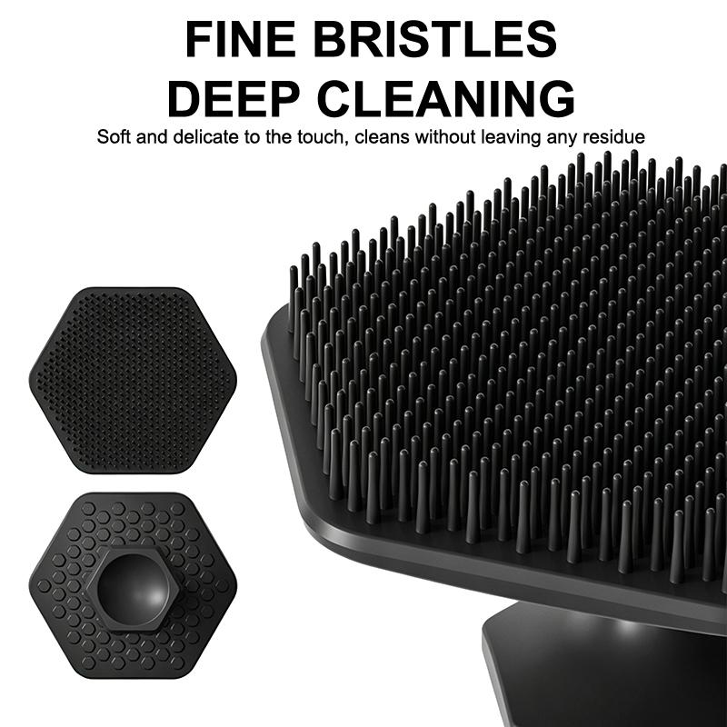 Facial Cleaning Brush Scrubber - Silicone Face Scrubber Electric ulasan dan harga