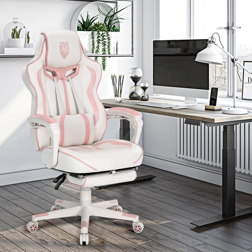 Ergonomic High-Back Gaming Cha - Massage ulasan dan harga