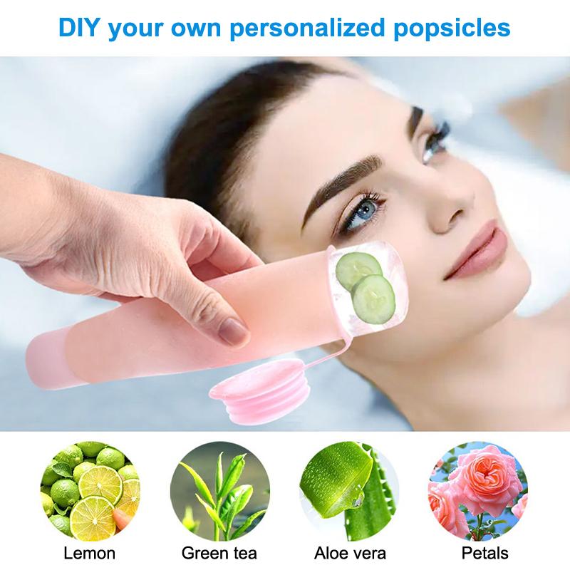 Silicone Cube Tray Shape Ice R - Face Ice Roller Puffiness ulasan dan harga