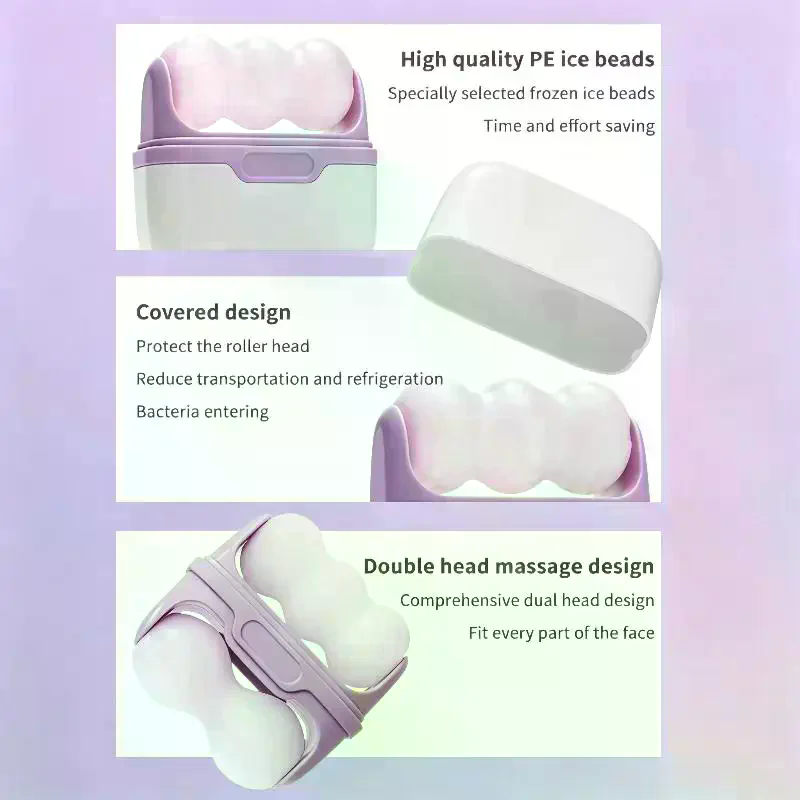 Double Head Ice Roller For Fac - Face Ice Roller Puffiness ulasan dan harga