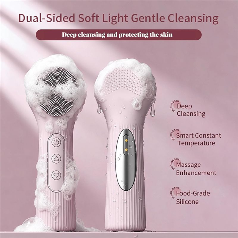 B15C Waterproof Electric Facia - Silicone Face Scrubber Electric ulasan dan harga