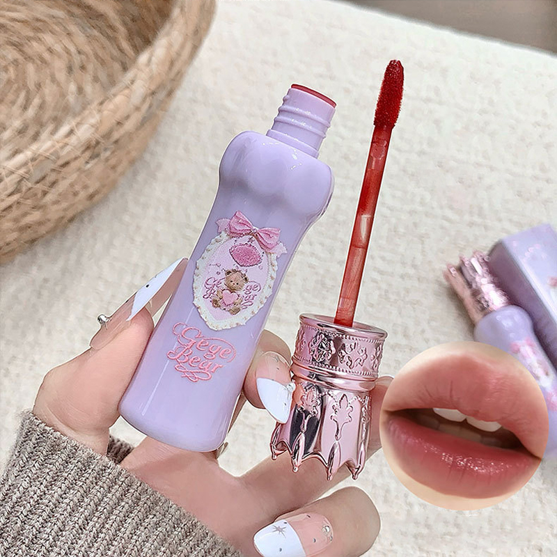 Gege Bear Velvet Matte Lip Mud - Matte Velvet Lip Tint Long Lasting ulasan dan harga