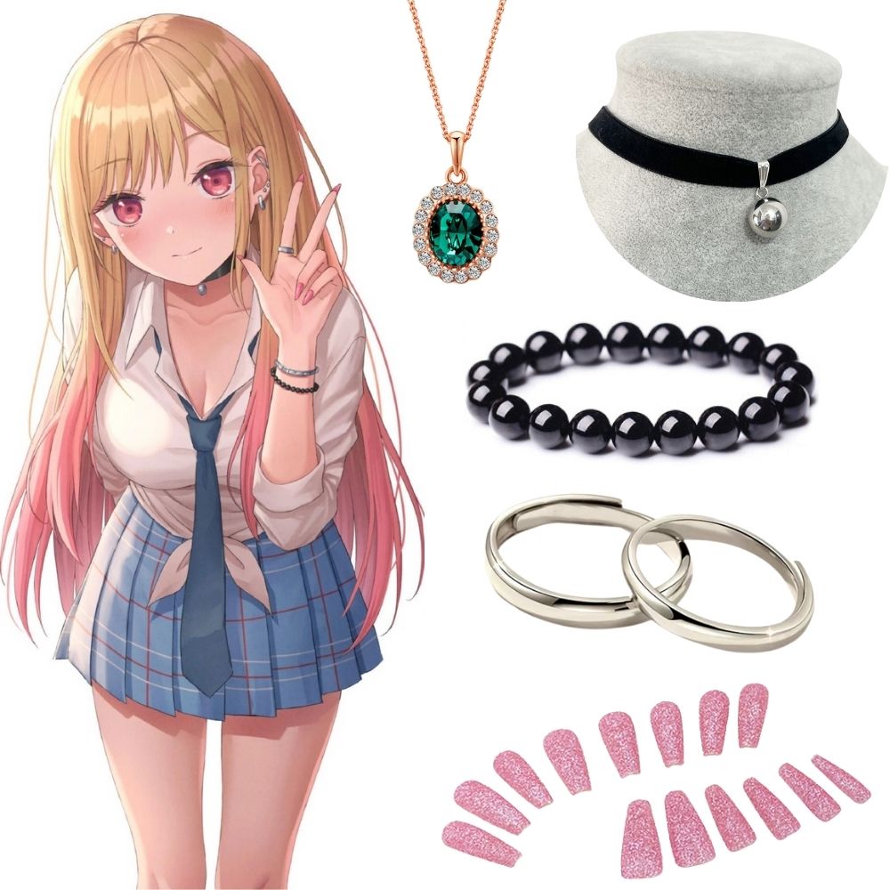 Kitagawa Marin Earrings Neckla - Nail Art ulasan dan harga